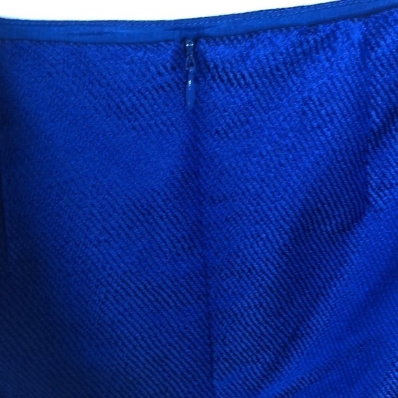 Escada Blue Metallic Skirt - Picture 5 of 11